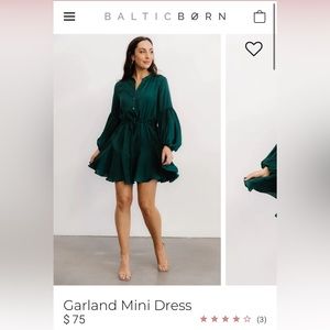 Baltic born- garland mini dress